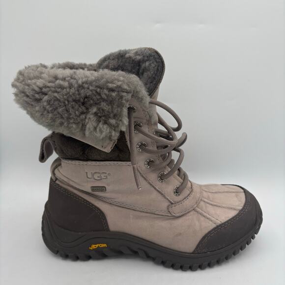 UGG Adirondack II Gray Boots, size 5 US W - Picture 1 of 9